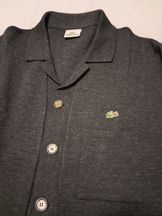 Jersey Lacoste gris - cardigan