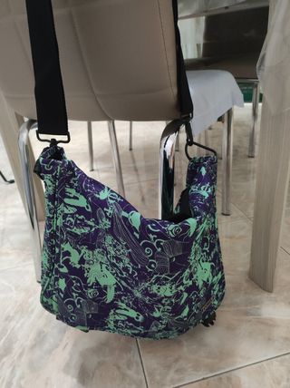 Borsa a tracolla comix verde viola