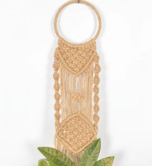 2 Colgadores Macramé - Beige