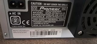 Pioneer DVR- - DVD VHS Recorder
