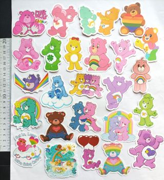 25 adesivi Care Bears stickers pegatinas B orsetti