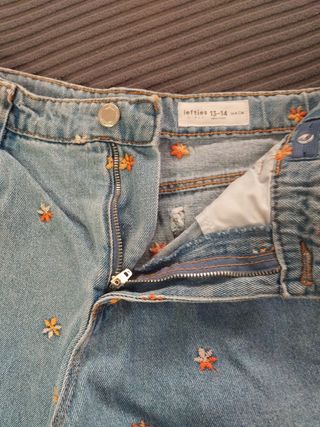 Shorts vaqueros bordados