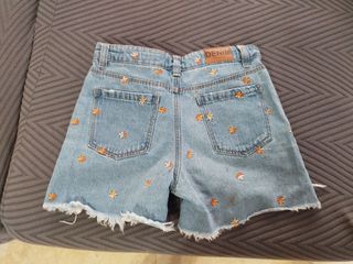 Shorts vaqueros bordados