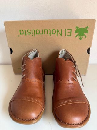 Zapatos botines El Naturalista marrón, talla 37