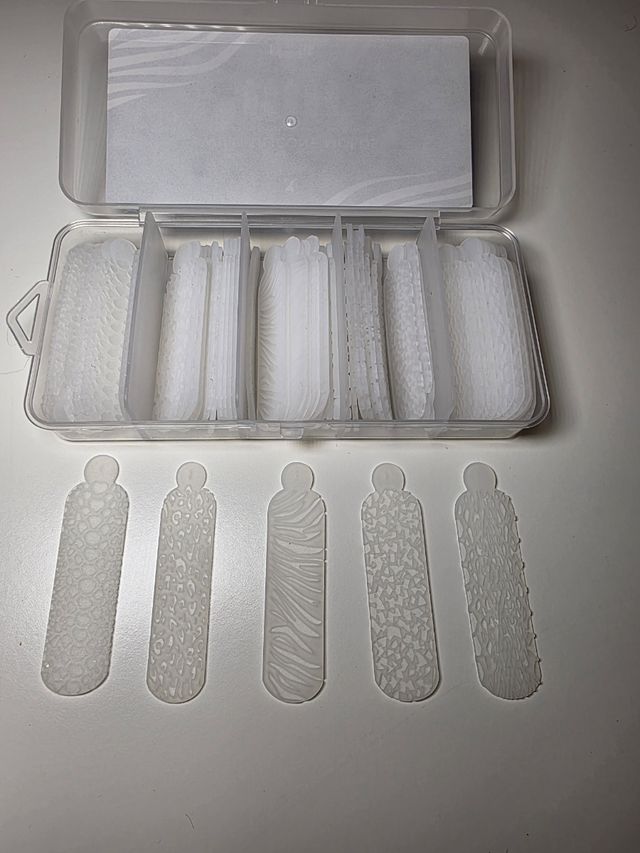 Moldes silicona uñas FOX - 60uds