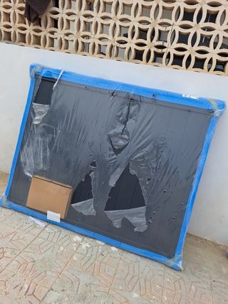 Puerta aluminio 2 hojas