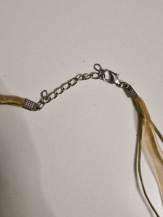 Collana vetro soffiato blu-marrone