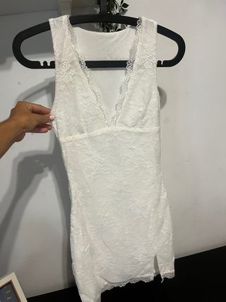 Vestido encaje blanco