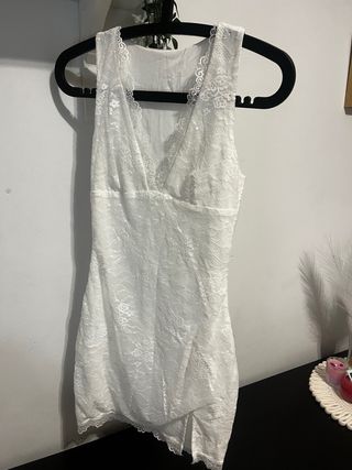 Vestido encaje blanco