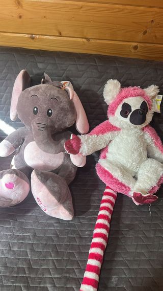 Peluches Elefante & Lémur