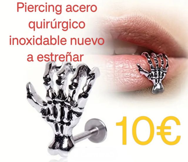 Piercing Acero Quirúrgico | Mano Esqueleto