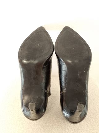 Stivali marroni effetto coccodrillo