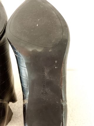 Stivali marroni effetto coccodrillo