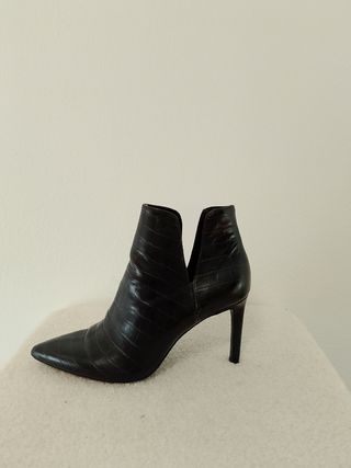 Stivali marroni effetto coccodrillo