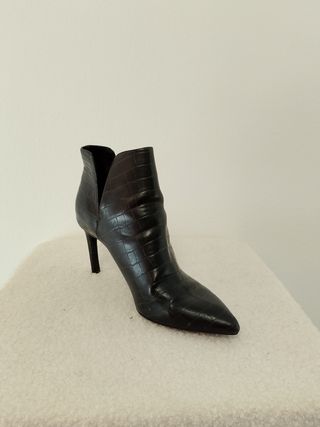 Stivali marroni effetto coccodrillo