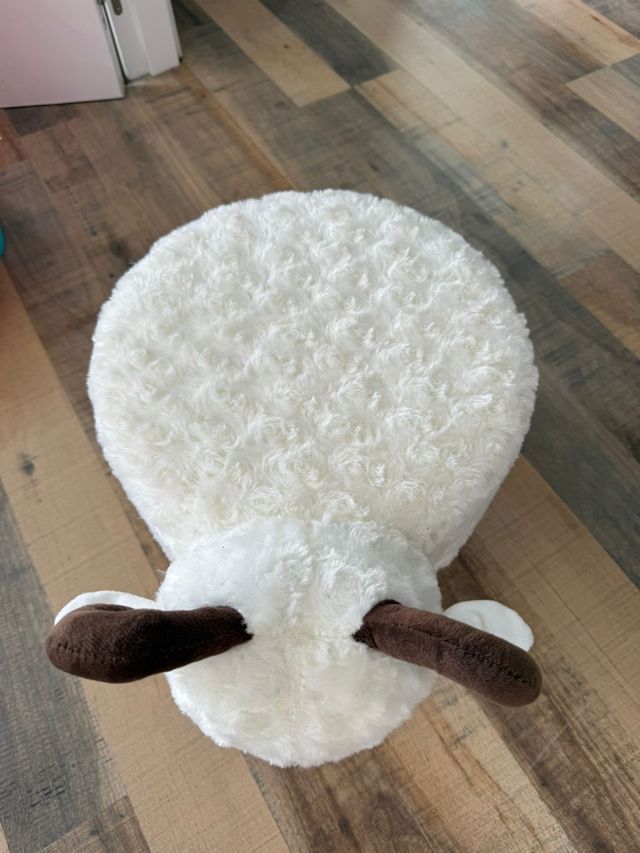 Sillón infantil oveja - blanco y marrón