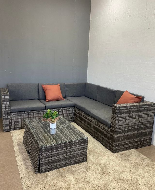 Conjunto terraza ratán - Sofá y sillón