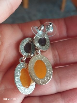 Pendientes Plata Amarilla