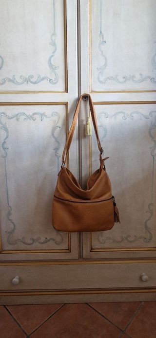 Borsa a spalla marrone