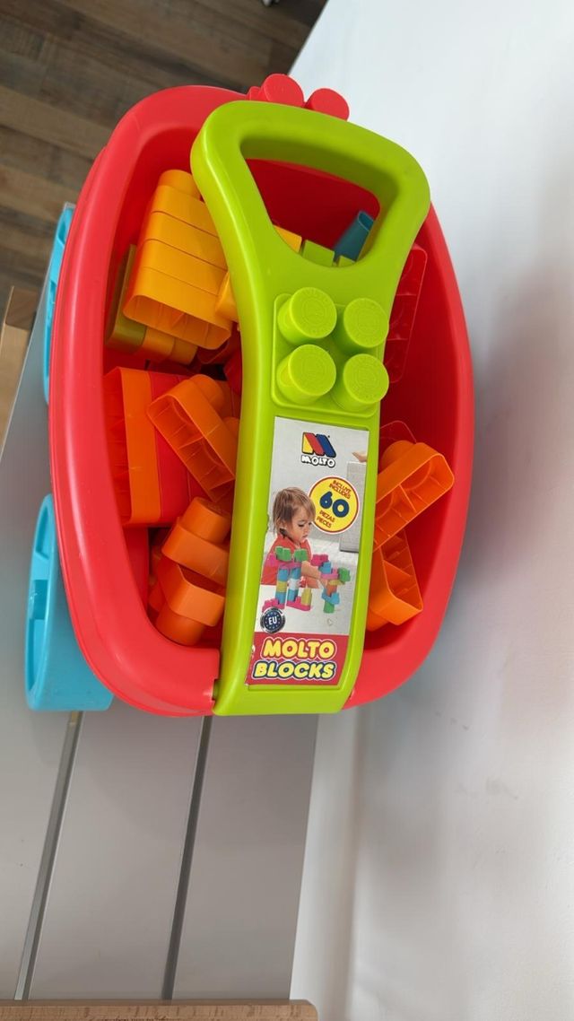 Bloques Molto - Carro de construcción (60 piezas)