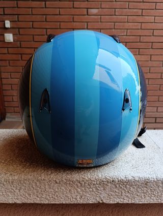 Casco jet Moto FC Barcelona FCB Barça azul talla S