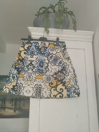 Falda Zara multicolor años 60