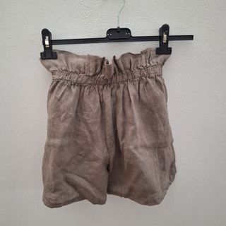 Shorts lino beige donna