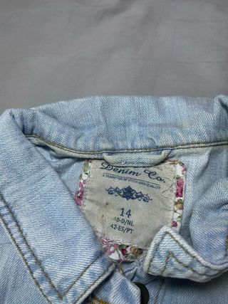 Chaqueta vaquera azul crop