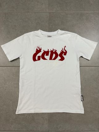 T-shirt GCDS bambino bianca