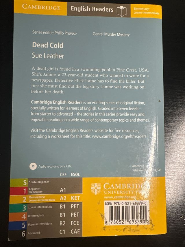 Dead Cold Level 2 (Cambridge English Readers)