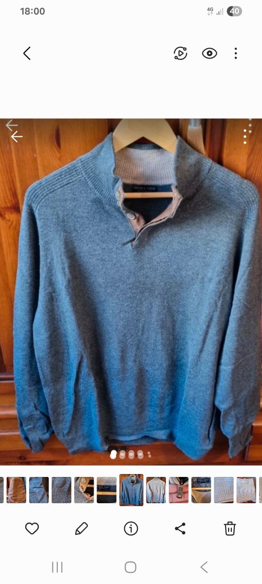 Jersey Sfera gris hombre