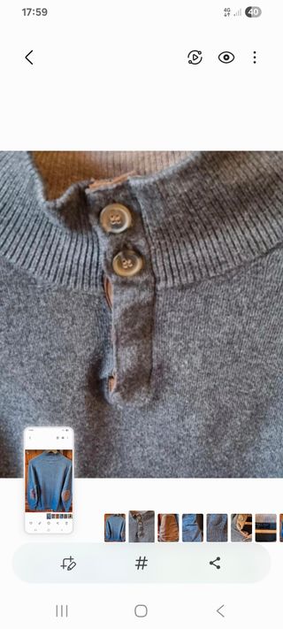 Jersey Sfera gris hombre