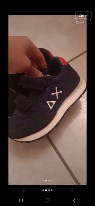 Scarpe bimbo blu marca Sun68