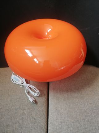 Lampara seta naranja. 