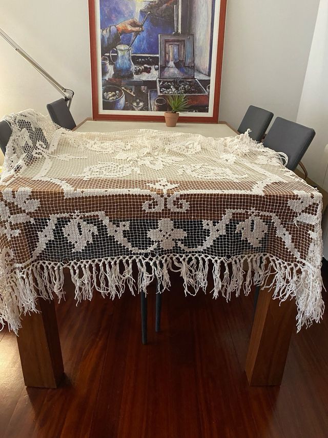 Toquilla blanca vintage