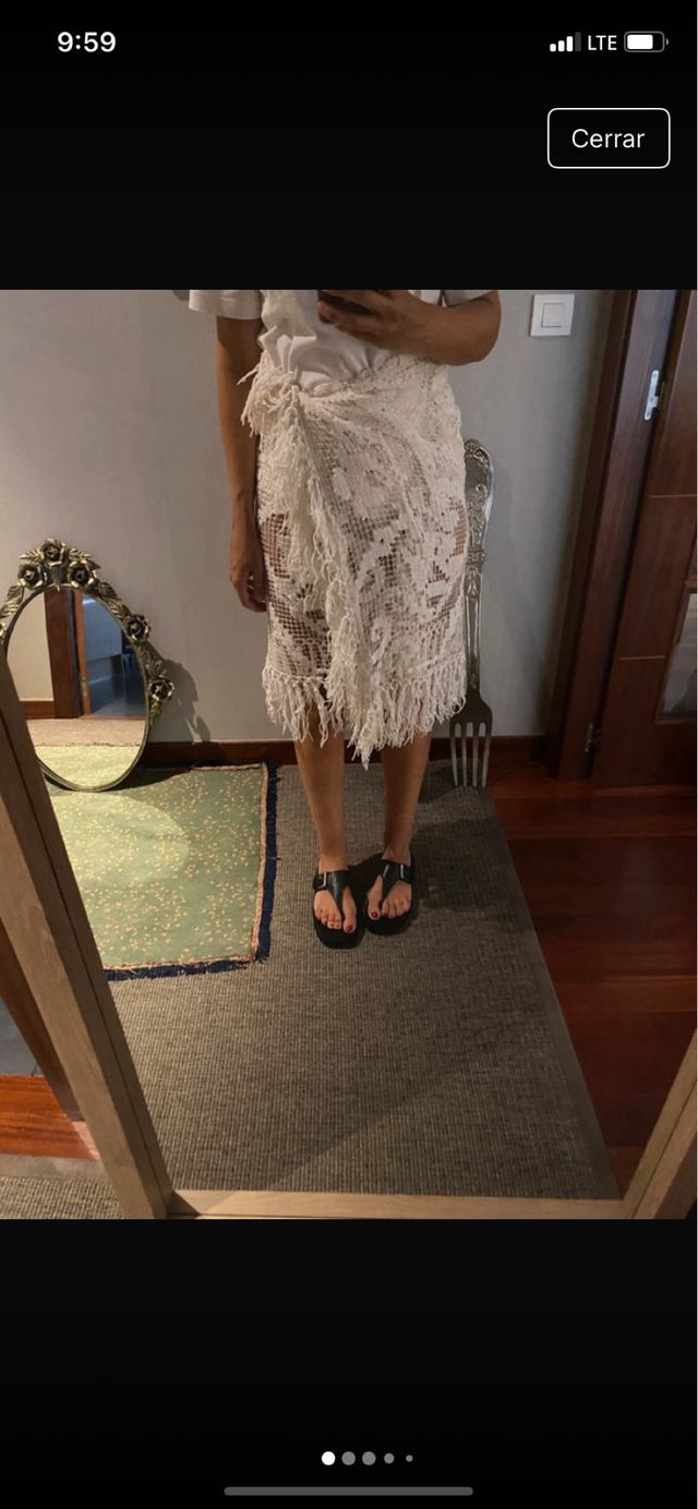 Toquilla blanca vintage