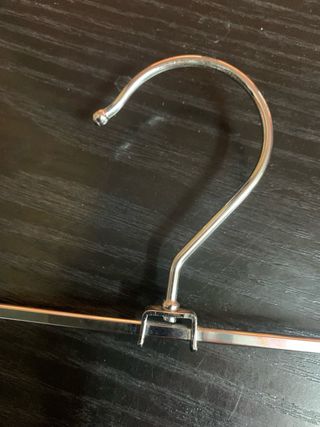 lote 10 perchas metalicas pinza antideslizantes