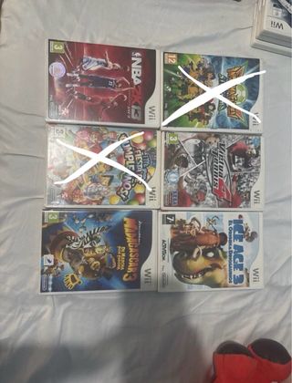 6 Juegos Wii usados