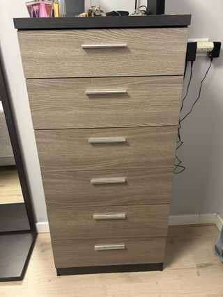 Vendo ! Cómoda 6 cajones - marrón beige