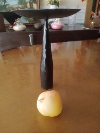 Candelabro vintage hierro forjado