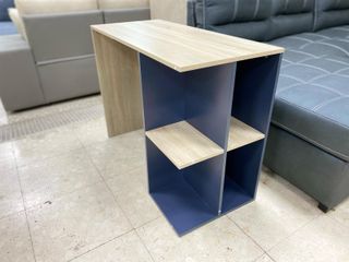 ESCRITORIO CON ESTANTERIA NUEVO COLOR GRIS MADERA