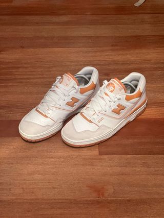 Zapatillas New Balance 550 - Naranja y Blanco