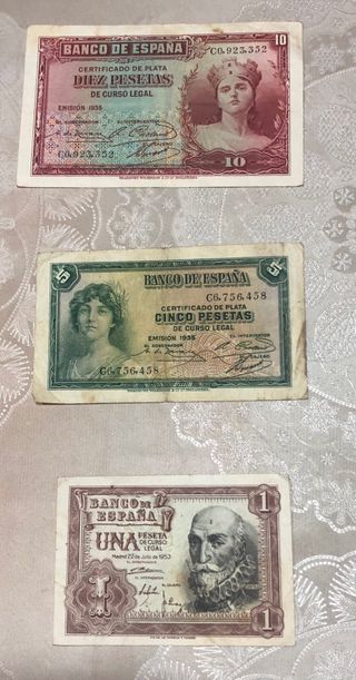 Billetes antiguos colecionista 