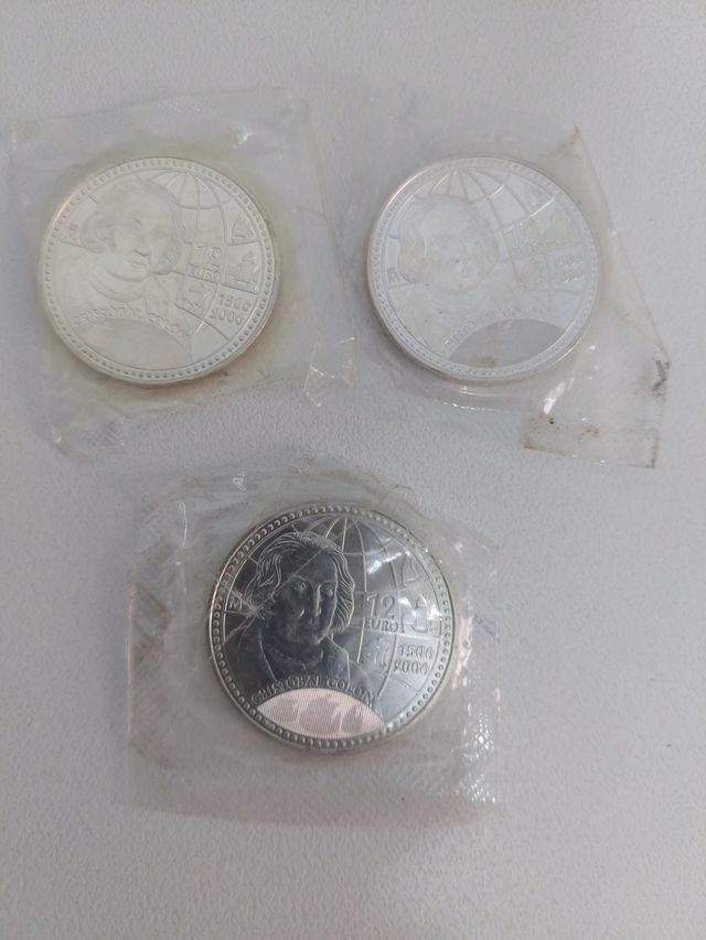 3 Monedas Juan Carlos I y Sofía España 2006