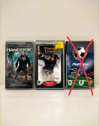 Lote juego y película para psp
