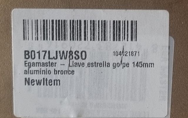 Llave estrella Egamaster 145mm