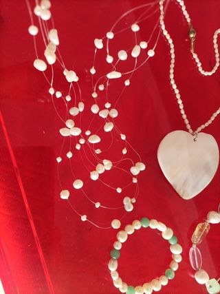 Collares y pulsera perlas cultivadas