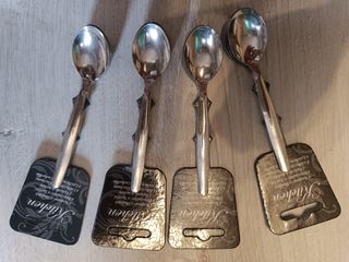 Set 24 cucchiaini metallo argento