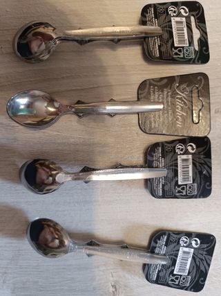 Set 24 cucchiaini metallo argento