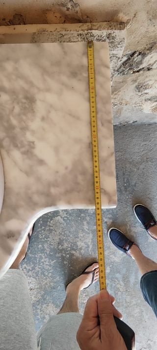 Lavabo blanco con espejo - Mueble baño